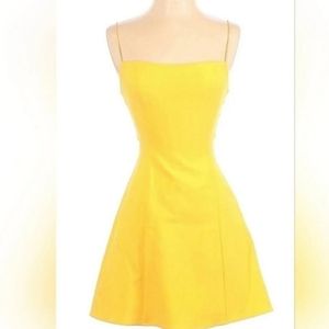 LIKELY Carter Spaghetti-Strap Mini A-Line Dress yellow 4